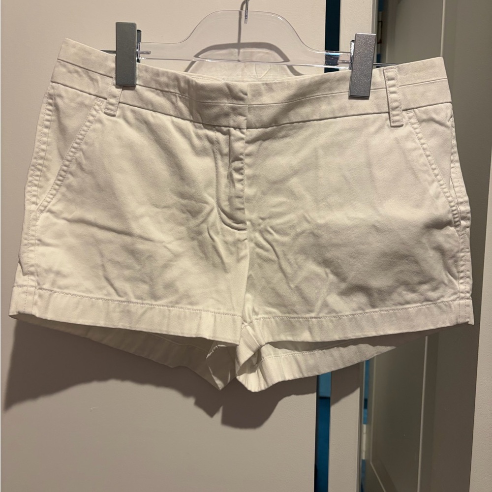 Women's White Chino Shorts J.Crew - Picture 1 of 3